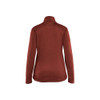 BLAKLADER 3549 Shirt Burned Red / Black (Women) in Polyester Fleece – front view; Features Soft, brushed inner; Reflective details