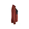 BLAKLADER 3549 Shirt Burned Red / Black (Women) in Polyester Fleece – side view; Features Soft, brushed inner; Reflective details
