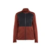 BLAKLADER 3549 Shirt Burned Red / Black (Women) in Polyester Fleece – product display image; Features Soft, brushed inner; Reflective details