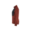 BLAKLADER 3549 Shirt Burned Red / Black (Women) in Polyester Fleece – alternate side view; Features Soft, brushed inner; Reflective details