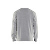 BLAKLADER 3364 Craftsman Sweater Grey Melange (Men) in Cotton Sweat – front view; Holster Pockets false, Features Soft, brushed inner