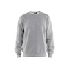 BLAKLADER 3364 Craftsman Sweater Grey Melange (Men) in Cotton Sweat – product display image; Holster Pockets false, Features Soft, brushed inner