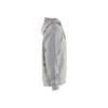 BLAKLADER 3396 Craftsman Hoodie Grey Melange (Men) in Cotton Sweat – side view; Holster Pockets false, Features Soft, brushed inner; Kangaroo pocket