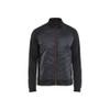 BLAKLADER 3418 Shirt Black / Red (Men) in Polyester Pique Fleece – product display image; Features Soft, brushed inner