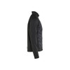 BLAKLADER 3418 Shirt Black / Red (Men) in Polyester Pique Fleece – side view; Features Soft, brushed inner