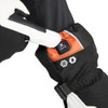 BLAKLADER 2816 Glove Black / White in Goat Leather – alternate side view; Features Waterproof; Reinforced palm side; Fully lined; Velcro at wrist