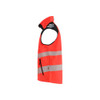 BLAKLADER 3091 High Vis Waistcoat Hi-Vis Red / Black (Men) in Waterproof 4-Way Stretch Softshell (3-layer softshell; 2-way stretch; Breathable; Wind- and waterproof material) – side view; Stretch true