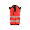 BLAKLADER 3091 High Vis Waistcoat Hi-Vis Red / Black (Men) in Waterproof 4-Way Stretch Softshell (3-layer softshell; 2-way stretch; Breathable; Wind- and waterproof material) – product display image; Stretch true