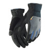 BLAKLADER 2851 Glove Black / Dark Grey in Polyester – product display image; Features Durable synthetic leather; Allround glove; Touch function on index finger knuckle; Half lined