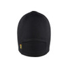 BLAKLADER 2018 Beanie Black in Grid Fleece – front view; Gender Unisex