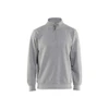 BLAKLADER 3365 Craftsman Sweater Grey Melange (Men) in Cotton Sweat – product display image; Holster Pockets false, Features Soft, brushed inner