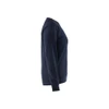 BLAKLADER 3405 Sweater Dark Navy Blue (Women) in Cotton French Terry 320 gsm – side view; Features 100% cotton