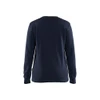 BLAKLADER 3405 Sweater Dark Navy Blue (Women) in Cotton French Terry 320 gsm – front view; Features 100% cotton