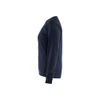 BLAKLADER 3405 Sweater Dark Navy Blue (Women) in Cotton French Terry 320 gsm – alternate side view; Features 100% cotton