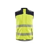 BLAKLADER 3849 Multinorm Waistcoat Hi-Vis Yellow / Navy Blue (Men) in Flame Resistant 3-Layer Softshell (3-layer softshell; Inherent flame resistant; Water repellent; Oil and dirt repellent) – product display image