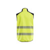BLAKLADER 3849 Multinorm Waistcoat Hi-Vis Yellow / Navy Blue (Men) in Flame Resistant 3-Layer Softshell (3-layer softshell; Inherent flame resistant; Water repellent; Oil and dirt repellent) – front view