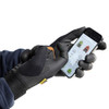 BLAKLADER 2862 Glove Black / Rust in Polyester – front view; Features Precision glove; Thin and snug design; Premium quality synthetic leather; Velcro closure