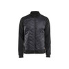 BLAKLADER 3418 Shirt Black / Dark Grey (Men) in Polyester Pique Fleece – product display image; Features Soft, brushed inner