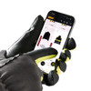 BLAKLADER 2875 Glove Anthracite Grey in PU Coated Polyester – front view; Features Touch function in palm area; Light lined; Reinforced index finger; Reinforced fingertips