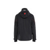 BLAKLADER 4483 Jacket Black / Red (Men) in Waterproof Stretch Polyamide – front view; Features 4-way stretch; Breathable; Detachable hood; Taped seams, Stretch true