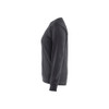 BLAKLADER 3405 Sweater Mid Grey (Women) in Cotton French Terry – alternate side view; Features 100% cotton