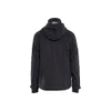 BLAKLADER 4483 Jacket Black / Black (Men) in Waterproof Stretch Polyamide – front view; Features 4-way stretch; Breathable; Detachable hood; Taped seams, Stretch true