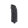BLAKLADER 3366 Craftsman Hoodie Mid Grey (Men) in Cotton French Terry 320 gsm – side view; Holster Pockets false, Features 100% cotton; Kangaroo pocket