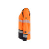 BLAKLADER 3437 Multinorm T-Shirt Orange / Navy blue (Women) in Cotton – alternate side view; Features Inherent flame resistant; Antistatic quality; UV protected; Wide reflectors
