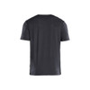 BLAKLADER 3415 T-Shirt Mid Grey (Men) in UV-Protective Stretch Polyester Jacquard Knit – front view; Features Functional knitted; Moisture wicking; Stretchy; UV protected