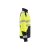 BLAKLADER 3508 High Vis Sweater Hi-Vis Yellow / Black (Women) in Polyester Jersey – side view; Features Soft, brushed inner; Kangaroo pocket; Wide reflectors