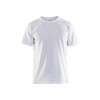 BLAKLADER 3602 T-Shirt White (Men) in Cotton Single Jersey 180 gsm – product display image; Features 100% cotton