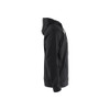 BLAKLADER 3366 Craftsman Hoodie Black (Men) in Cotton French Terry 320 gsm – side view; Holster Pockets false, Features 100% cotton; Kangaroo pocket