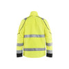 BLAKLADER 4429 High Vis Jacket Hi-Vis Yellow / Black (Men) in Cotton – front view; Features Water repellent; Scratch-free; Extended back; Wide reflectives