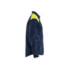BLAKLADER 3238 Multinorm Shirt Navy Blue / Hi-Vis Yellow (Men) in Flame Resistant Shirt Fabric – side view; Features Inherent flame resistant; Antistatic quality; Metal free