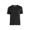 BLAKLADER 3415 T-Shirt Black (Men) in UV-Protective Stretch Polyester Jacquard Knit – product display image; Features Functional knitted; Moisture wicking; Stretchy; UV protected
