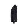 BLAKLADER 3477 Flame Resistant Sweater Black (Men) in Inherent Flame-Resistant Fleece – alternate side view; Features Inherent flame resistant; Antistatic quality; Soft, brushed inner