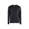 BLAKLADER 3538 T-Shirt Black (Men) in Merino Wool – product display image; Features Moisture wicking; Merino wool; Naturally antibacterial; Body-hugging fit