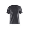 BLAKLADER 3300 Short Sleeve T-Shirt Mid Grey (Men) in Cotton Single Jersey 180 gsm – product display image; Holster Pockets false, Features 100% cotton