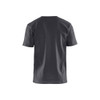BLAKLADER 3300 Short Sleeve T-Shirt Mid Grey (Men) in Cotton Single Jersey 180 gsm – front view; Holster Pockets false, Features 100% cotton