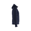 BLAKLADER 3478 Flame Resistant Hoodie Navy Blue (Men) in Inherent Flame-Resistant Fleece – side view; Features Inherent flame resistant; Antistatic quality; Soft, brushed inner; Kangaroo pocket