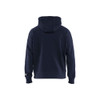 BLAKLADER 3478 Flame Resistant Hoodie Navy Blue (Men) in Inherent Flame-Resistant Fleece – front view; Features Inherent flame resistant; Antistatic quality; Soft, brushed inner; Kangaroo pocket