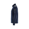 BLAKLADER 3453 Flame Resistant Sweater Navy Blue (Men) in Inherent Flame-Resistant Fleece – alternate side view; Features Inherent flame resistant; Antistatic quality; Soft, brushed inner; Metal free