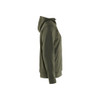 BLAKLADER 3530 Craftsman Hoodie Forest Night (Men) in Cotton French Terry 320 gsm – side view; Holster Pockets false, Features 100% cotton; Kangaroo pocket
