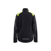 BLAKLADER 4072 Shirt Black / Hi-Vis Yellow (Women) in Inherent Flame-Resistant Ripstop – front view; Features Inherent flame resistant; Water repellent; Adjustable cuffs; Ripstop