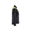BLAKLADER 4072 Shirt Black / Hi-Vis Yellow (Women) in Inherent Flame-Resistant Ripstop – side view; Features Inherent flame resistant; Water repellent; Adjustable cuffs; Ripstop
