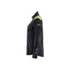 BLAKLADER 4072 Shirt Black / Hi-Vis Yellow (Women) in Inherent Flame-Resistant Ripstop – alternate side view; Features Inherent flame resistant; Water repellent; Adjustable cuffs; Ripstop