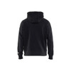 BLAKLADER 3478 Flame Resistant Hoodie Black (Men) in Inherent Flame-Resistant Fleece – front view; Features Inherent flame resistant; Antistatic quality; Soft, brushed inner; Kangaroo pocket