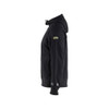 BLAKLADER 3478 Flame Resistant Hoodie Black (Men) in Inherent Flame-Resistant Fleece – alternate side view; Features Inherent flame resistant; Antistatic quality; Soft, brushed inner; Kangaroo pocket