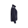 BLAKLADER 4442 Softshell Jacket Navy Blue (Women) in Flame Resistant 3-Layer Softshell – side view; Features 3-layer softshell; Inherent flame resistant; Arc rating APC 2; Wind- and waterproof material