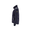 BLAKLADER 4442 Softshell Jacket Navy Blue (Women) in Flame Resistant 3-Layer Softshell – alternate side view; Features 3-layer softshell; Inherent flame resistant; Arc rating APC 2; Wind- and waterproof material